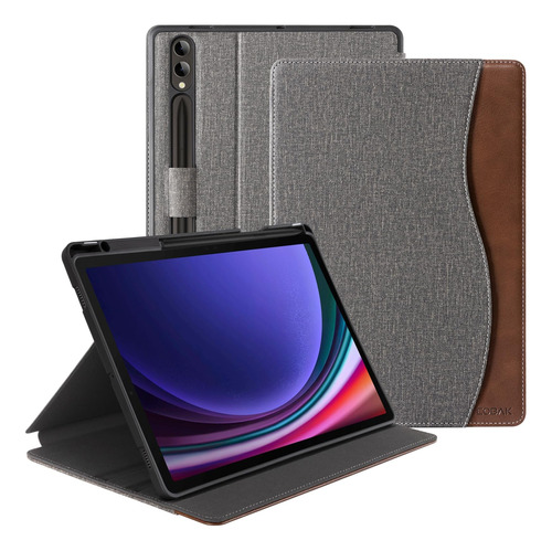 Funda Cobak Para Samsung Galaxy Tab S9 Plus 2023 Gris Marron