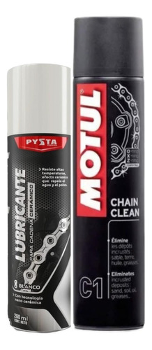 Motul C1 Cadenas Desengrasante + Lubricante Ceramico Cadena