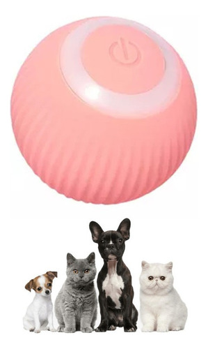 Brinquedo Inteligente Bola Giratória Pet Cat Silicone Usb