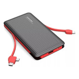 Carregador Portátil Power Bank 10.000mah Com 3 Conectores