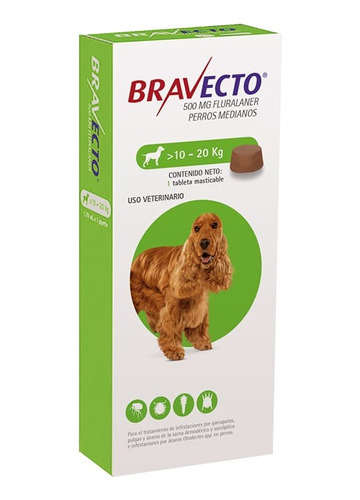 Bravecto Antipulgas  Para Perro 10 -20 Kg