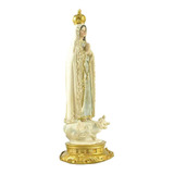 20cm Pintado A Mano Fátima Estatua Virgen María Santa