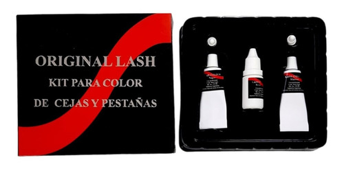 Kit Tinte De  Pestañas Y Cejas Lash Color Profesional