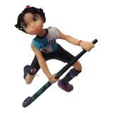 Adorno Jugadora Hockey Porcelana Fria