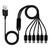 Cable Divisor Usb C 6 En 1, Cabina De Carga Para Transmisión