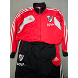 Conjunto River Plate Campera Roja Y Pantalon Negro 2013