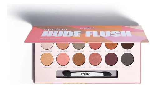 Sombras De Ojos Paleta Twelve O'clock Nude Flush De Cyzone