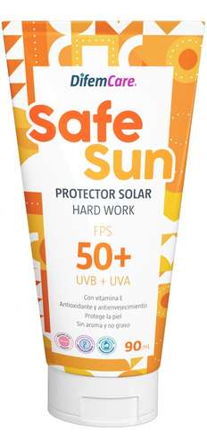 Protector Solar Safesun Fps50 Tubo 90ml Bloqueador Solar