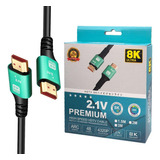 Cable Hdmi 8k De 10 Metros - Conectores Dorados