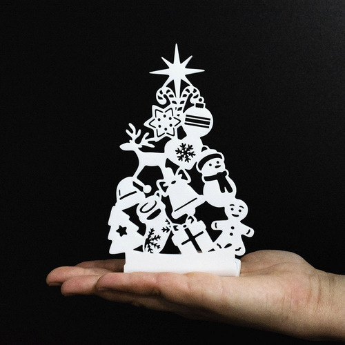 Árvore De Natal Pequena Enfeite Decorativo 11x9cm