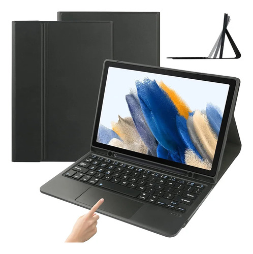 Capa Com Teclado Com Touchpadpara Tablet Samsung S9+ 12.4
