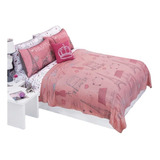 Cobertor Mat/ind Ligero Ultrasuave Francesa Rosa Concord