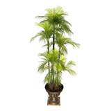 Arvore Planta Artificial Palmeira Verde Luxo 160cm