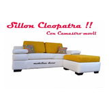 Sillon De 3 Cuerpos Cleopatra Con Camastro Tela A Elecion !!