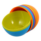 Conjunto 5 Bowls Tigela Em Plástico Colorido Pote 240ml