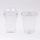100 Vasos Plastico Descartable + Tapa 400cc Milkshake Batido