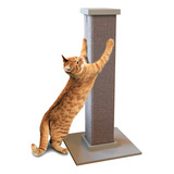 Poste Rascador De Sisal Gris Para Gatos, Torre Grande 80cm