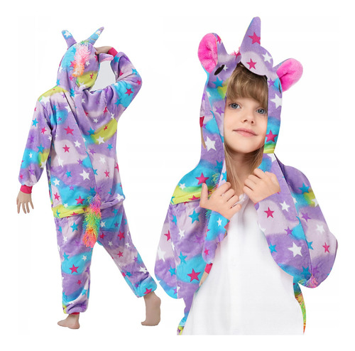 Pijama Mameluco Unicornio Infantil Disfraces Fiesta Cosplay