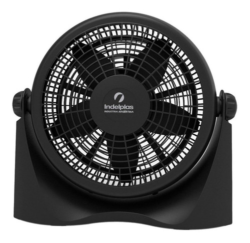 Ventilador Turbo 12  Indelplas Iv-12 3 En 1 Negro 5 Aspas