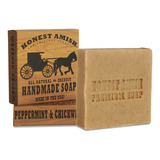 Honest Amish Jabon Para Barba-menta Y Pamplina