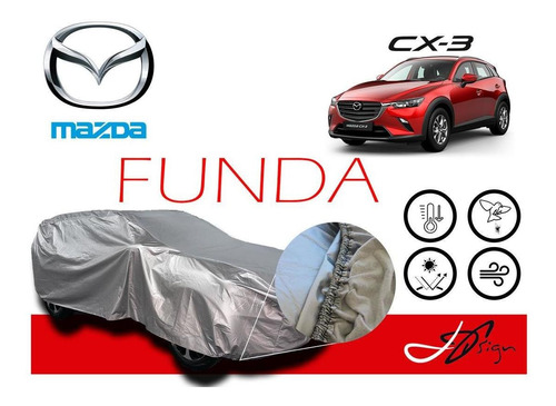 Funda Cubierta Lona Afelpada Cubre Mazda Cx-3 2021