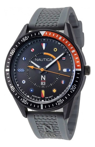 Reloj Informal Nautica Surf Park 43mm Pulso Silicona Hombre