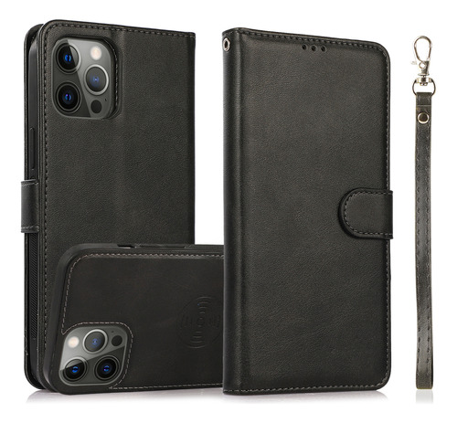 Funda Con Tapa Estilo Billetera For Samsung Y iPhone