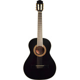 La Sevillana A23bk Guitarra Clásica 3/4 Tercerola Adolescent Color Negro Orientación De La Mano Derecha
