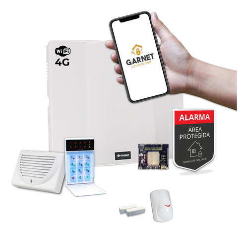 Kit Alarma Casa Wifi 4g Internet Sensor Sirena Exterior