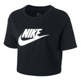 Polera Nike Essential Icon Futura Mujer Negro