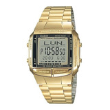 Relógio Casio Db-360g-9 Data Bank Dourado Retrô