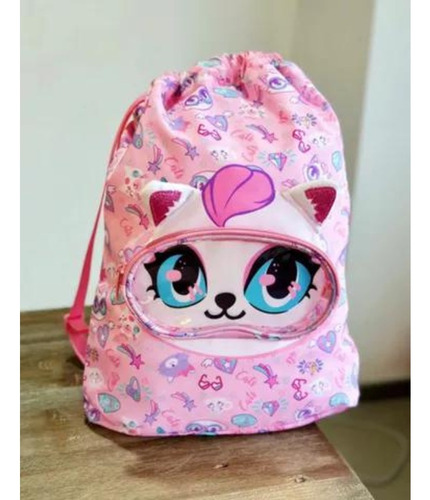 Bolso Morral Impermeable Niño Niña Piscina Gato Unicor Dino