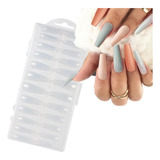 Caja 240 Uds Tip Uña Postiza Stiletto Natural Transparente