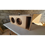 Cajón Calculado Para 2 Subwoofers 10  Entonado A 35 Hz 