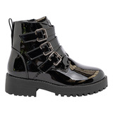 Botin Yeni Negro Charol Bamboo