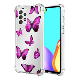 Funda Para Samsung Galaxy A72 - Mariposas Rosas