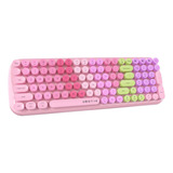 Teclado Ubotie Inalámbrico/rosado