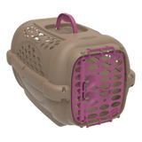 Caixa Casinha Transporte Cães Gatos Panther Gold Nº4 Até18kg Cor Rosa Pink