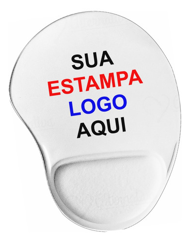 Kit 10 Mousepad Ergonômico Logo Estampa Personalizado