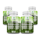 Biomassa De Banana Verde 240 Cáps Kit 4 Potes 100% Natural