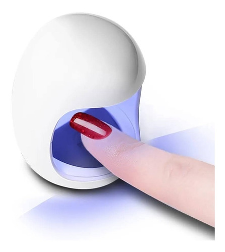 Mini Lampara Uv Manicure Led Uñas Usb Soft Gel 16w Liso