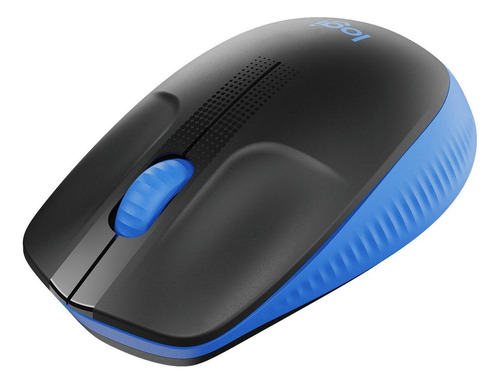 Mouse Sem Fio Logitech M190 Preto E Azul - 910-005903 