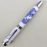 1 X Lujo - Pluma Estilográfica Jinhao 950 Azul Y Blanco