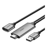 Cabo Adaptador Av Ugreen Usb Para Hdmi Macho Vídeo 1080p