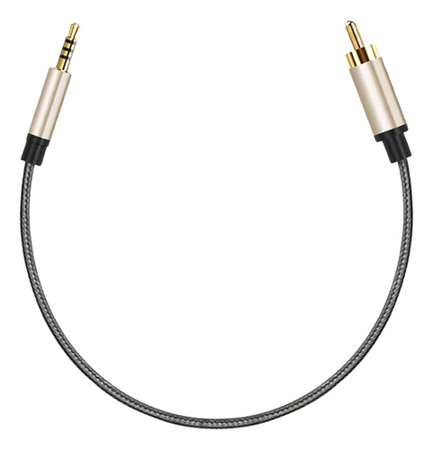 Jack De 3,5 Mm A Rca Macho Cable Auxiliar Coaxial De 1m -