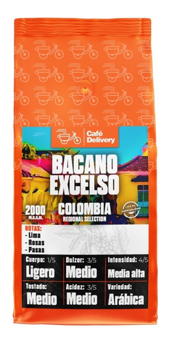 Cafe Colombia Excelso Bacano 1/2 Kg En Grano O Molido