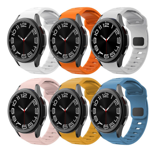 6 Correas Para Samsung Galaxy Watch 5 6 4 Classic Pro 20mm