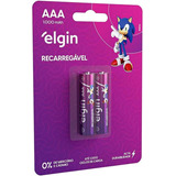 Aaa-pilha Recarregavel Elgin C/ 2 Un