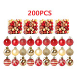 200 Piezas Esferas Navideñas 4cm De Navidad Árbol Decoración