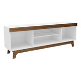 Rack Tv Springfield Color Blanco-café